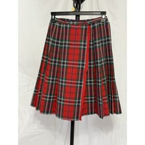 Vintage Juniorite Red‎ Plaid Skirt